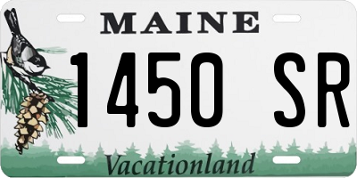 ME license plate 1450SR