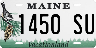 ME license plate 1450SU