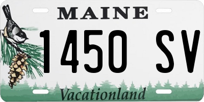 ME license plate 1450SV