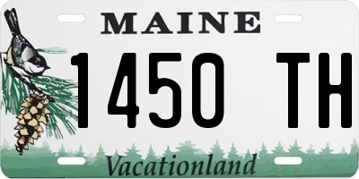ME license plate 1450TH