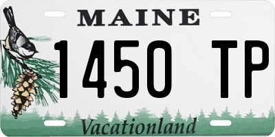 ME license plate 1450TP