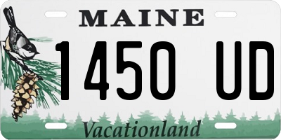 ME license plate 1450UD