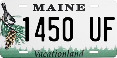 ME license plate 1450UF