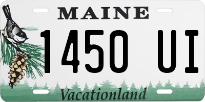 ME license plate 1450UI