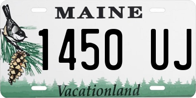 ME license plate 1450UJ