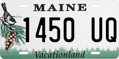 ME license plate 1450UQ