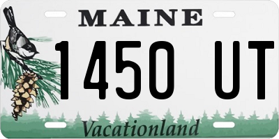 ME license plate 1450UT