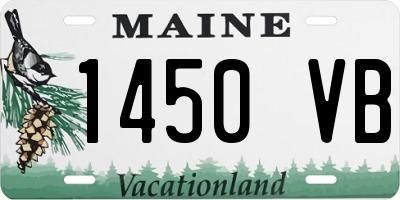 ME license plate 1450VB