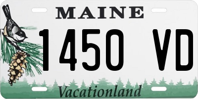 ME license plate 1450VD