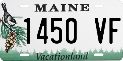 ME license plate 1450VF
