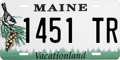 ME license plate 1451TR