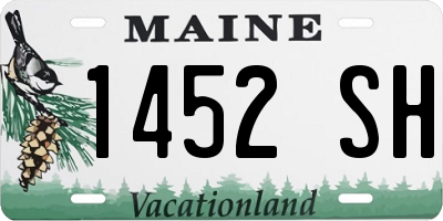 ME license plate 1452SH