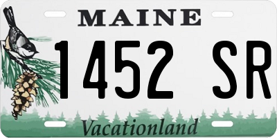 ME license plate 1452SR