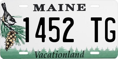 ME license plate 1452TG