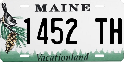 ME license plate 1452TH