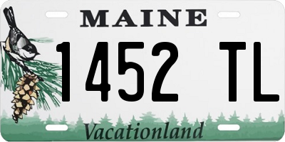 ME license plate 1452TL