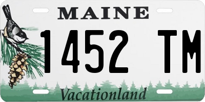 ME license plate 1452TM