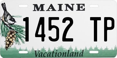 ME license plate 1452TP