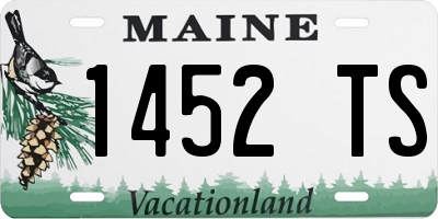 ME license plate 1452TS
