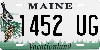 ME license plate 1452UG