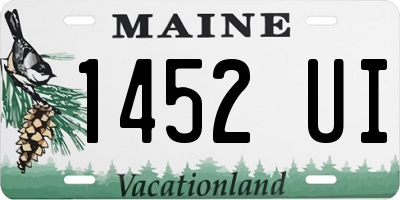 ME license plate 1452UI