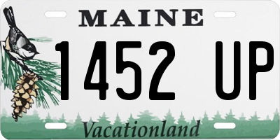 ME license plate 1452UP