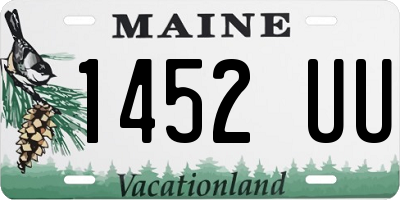 ME license plate 1452UU