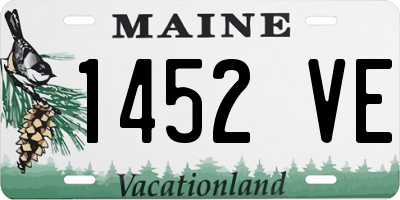 ME license plate 1452VE