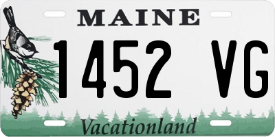 ME license plate 1452VG