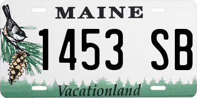 ME license plate 1453SB