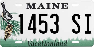 ME license plate 1453SI