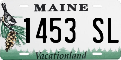 ME license plate 1453SL