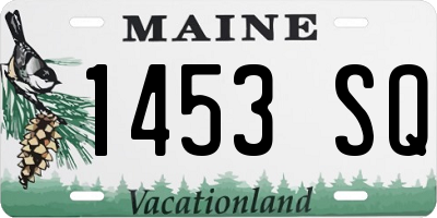 ME license plate 1453SQ
