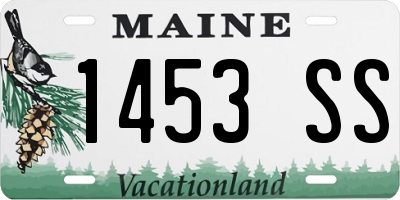 ME license plate 1453SS