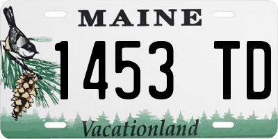 ME license plate 1453TD