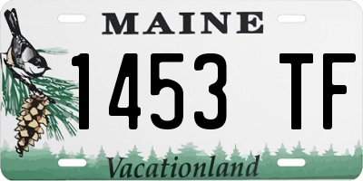 ME license plate 1453TF
