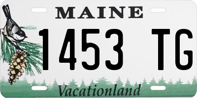 ME license plate 1453TG