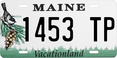 ME license plate 1453TP