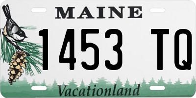 ME license plate 1453TQ