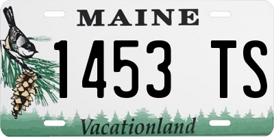 ME license plate 1453TS