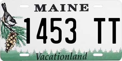 ME license plate 1453TT