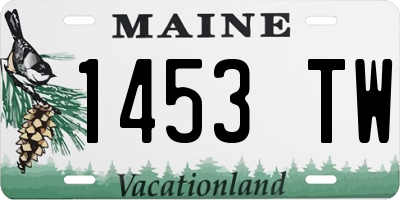 ME license plate 1453TW