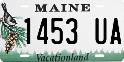 ME license plate 1453UA