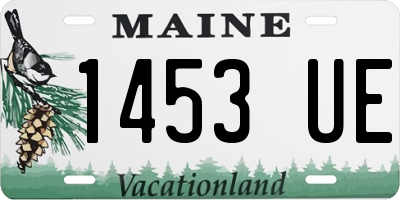 ME license plate 1453UE