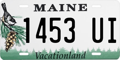 ME license plate 1453UI