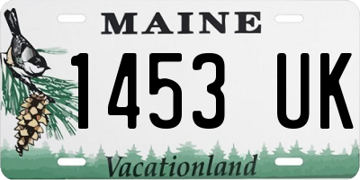 ME license plate 1453UK