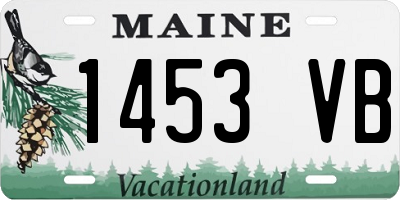 ME license plate 1453VB