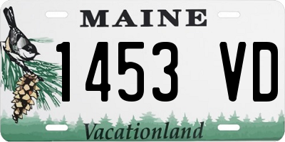 ME license plate 1453VD