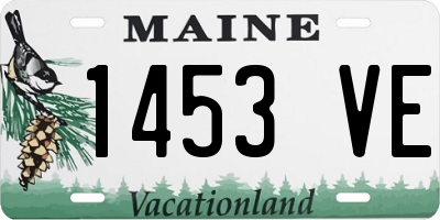ME license plate 1453VE