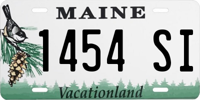 ME license plate 1454SI